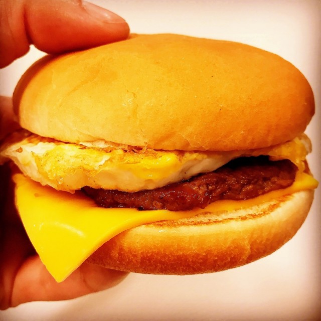 BBQ Beef Burger with Egg