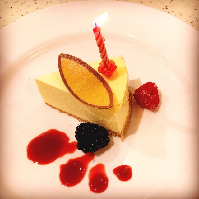 Complimentary Birthday Cheesecake