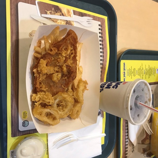 Fish And Calamari With Fries Combo