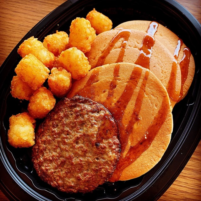 Pancakes with Sausage Platter